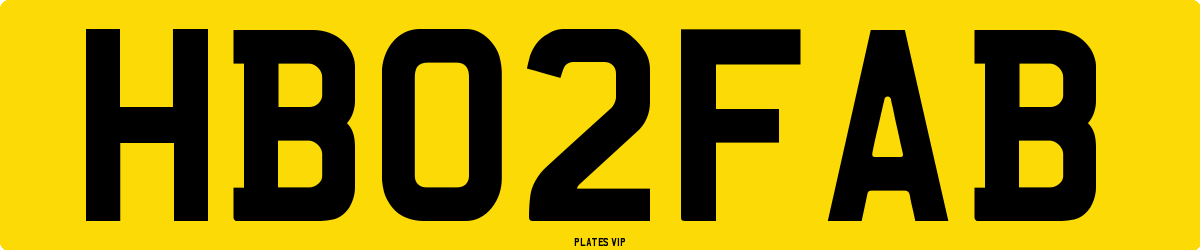 HB 02 FAB Number Plate