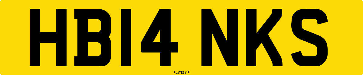 HB14 NKS Number Plate