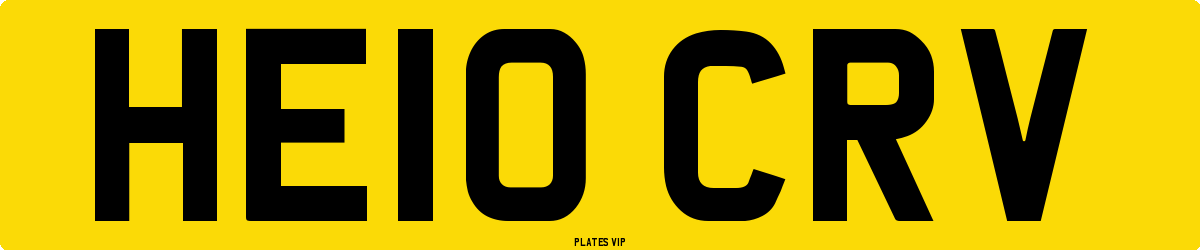 HE10 CRV Number Plate