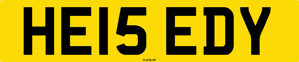 HE15 EDY Number Plate