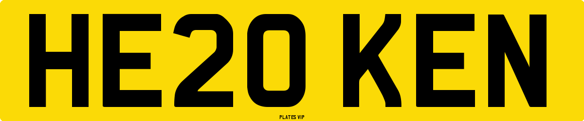 HE20 KEN Number Plate