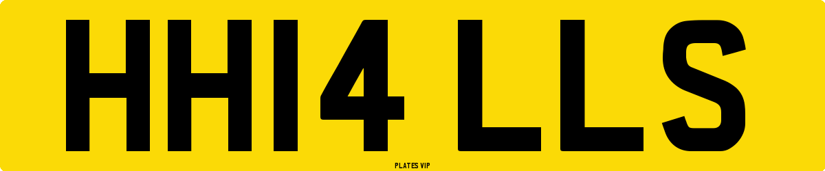 HH14 LLS Number Plate
