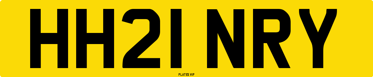 HH21 NRY Number Plate