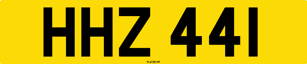 HHZ 441 Number Plate