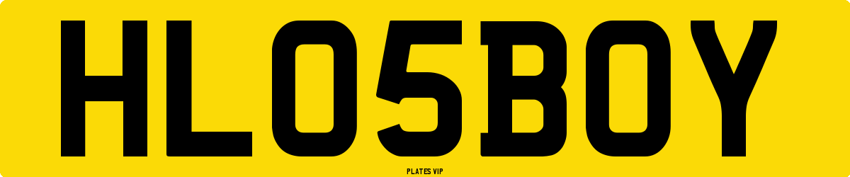 HL 05 BOY Number Plate
