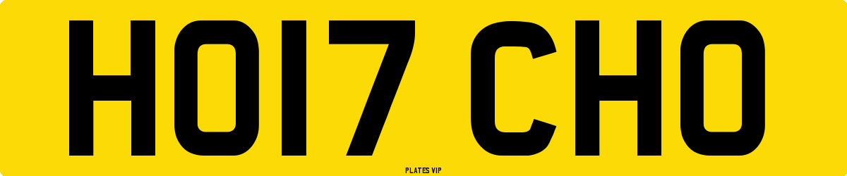 HO17 CHO Number Plate