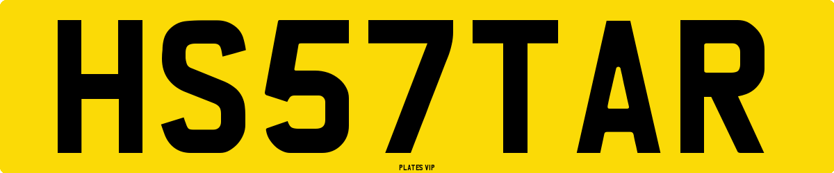 HS 57 TAR Number Plate