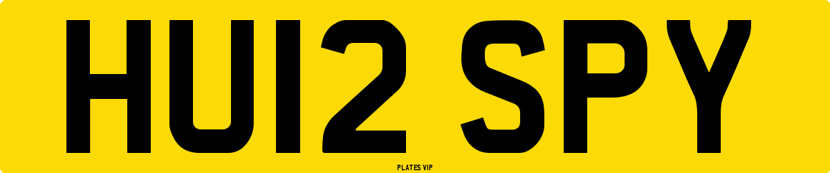 HU12 SPY Number Plate