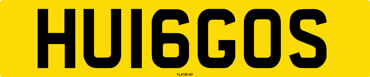 HU16GOS Number Plate