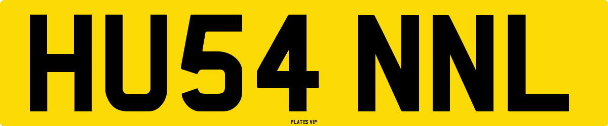 HU54 NNL Number Plate