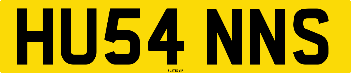 HU54 NNS Number Plate