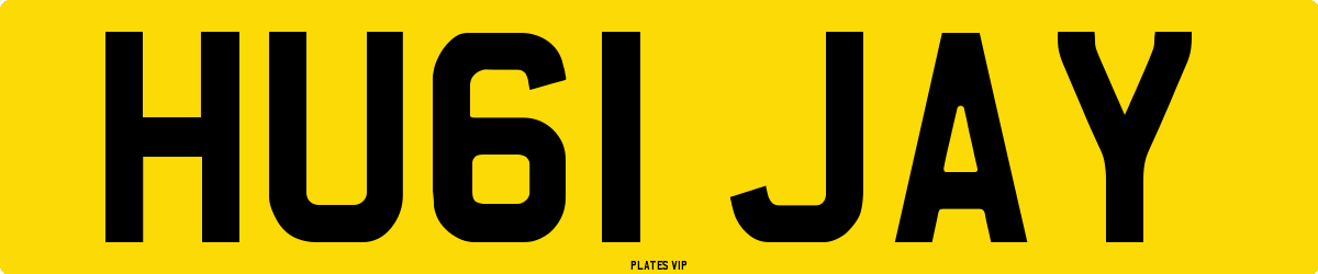 HU61 JAY Number Plate