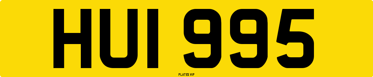 HUI 995 Number Plate