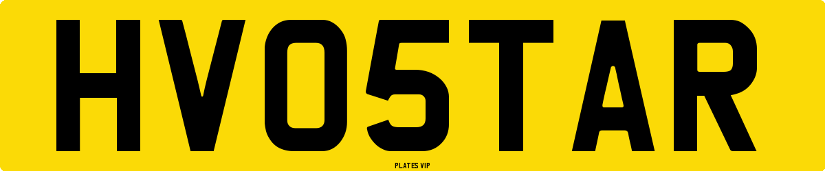 HV 05 TAR Number Plate