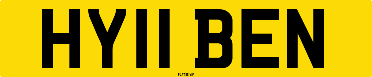 HY11 BEN Number Plate