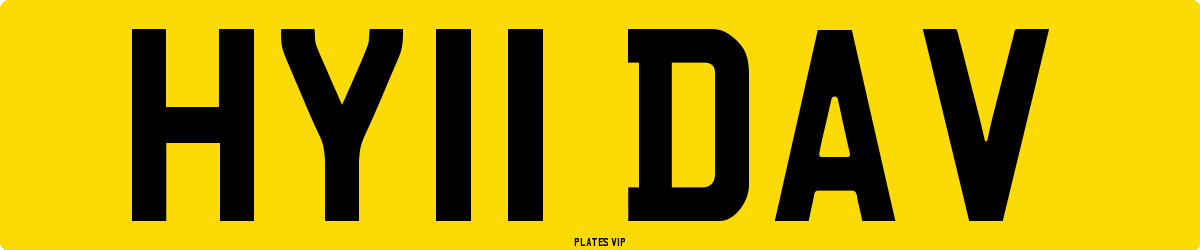 HY11 DAV Number Plate