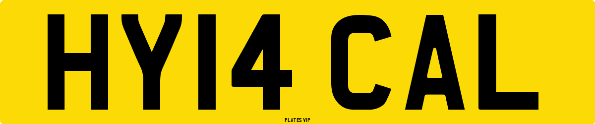 HY14 CAL Number Plate