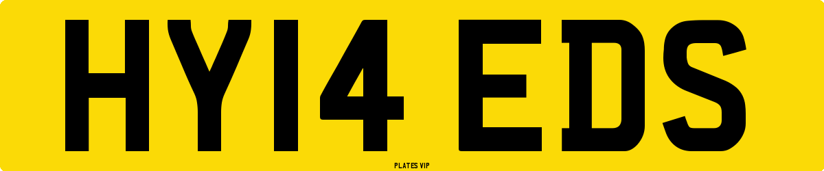 HY14 EDS Number Plate