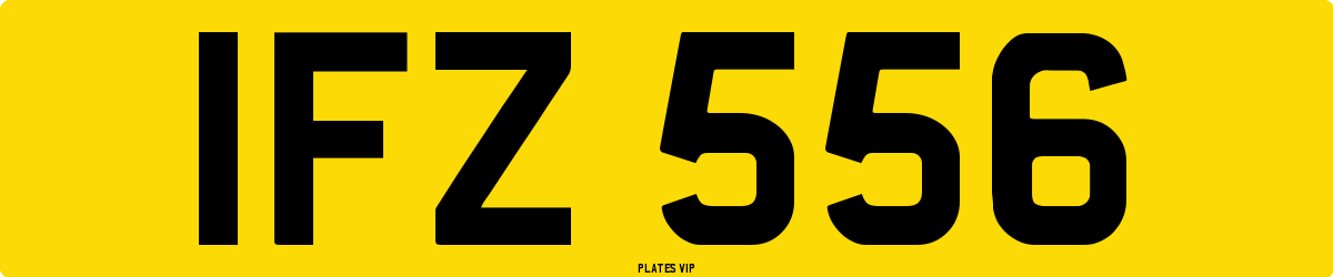 IFZ 556 Number Plate