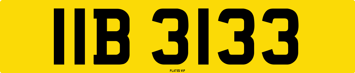 IIB 3133 Number Plate