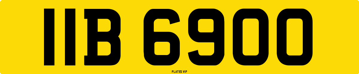 IIB 6900 Number Plate