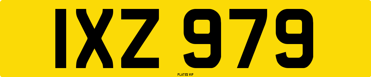 IXZ 979 Number Plate