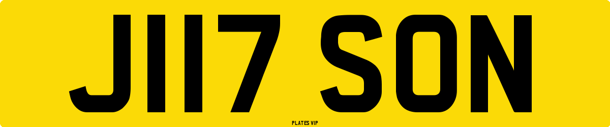J117 SON Number Plate