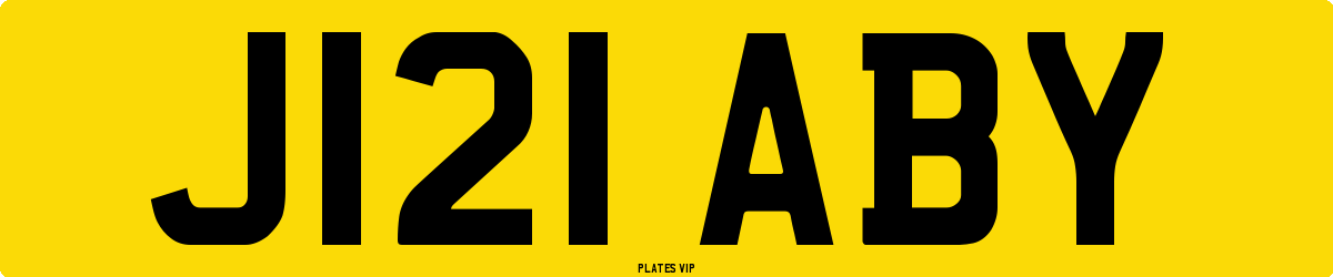 J121 ABY Number Plate