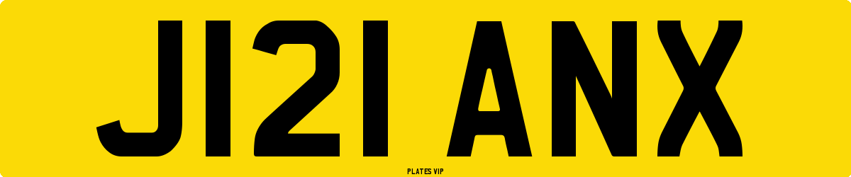 J121 ANX Number Plate
