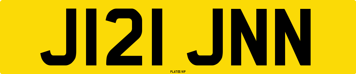 J121 JNN Number Plate