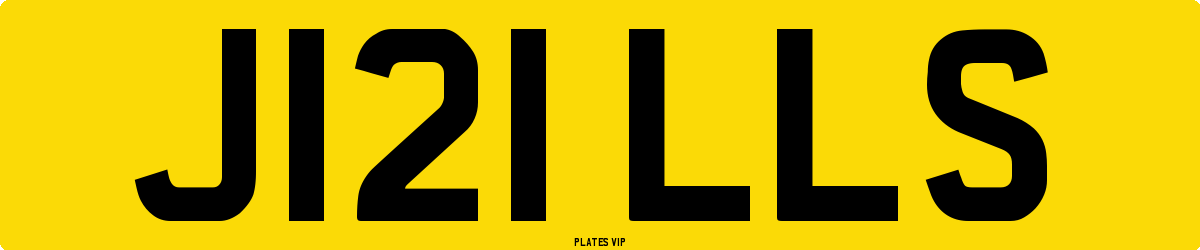 J121 LLS Number Plate