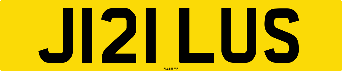 J121 LUS Number Plate