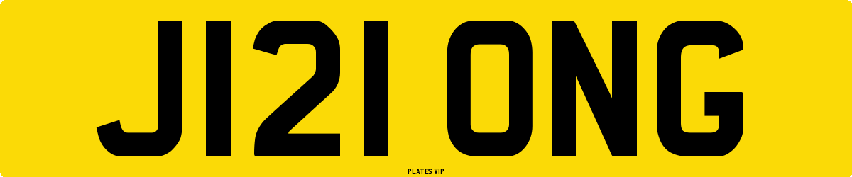 J121 ONG Number Plate