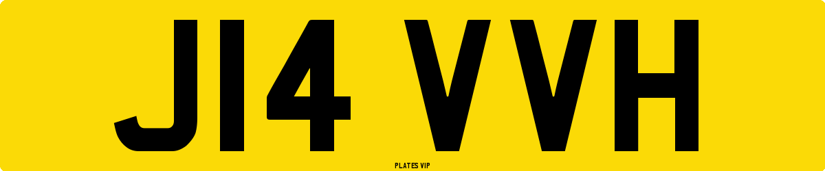 J14 VVH Number Plate