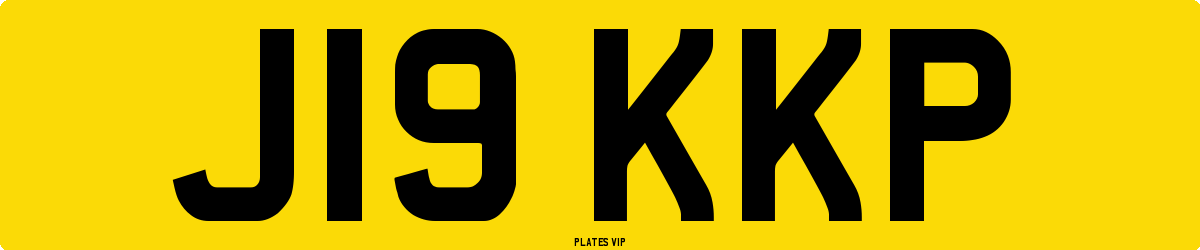 J19 KKP Number Plate
