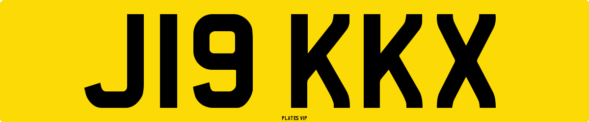 J19 KKX Number Plate