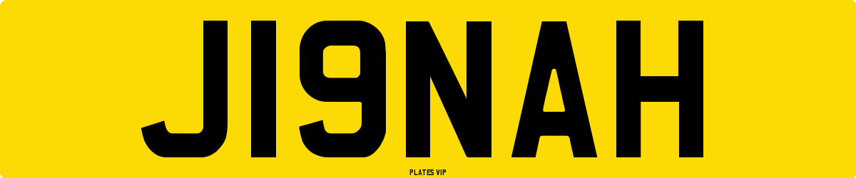 J19NAH Number Plate