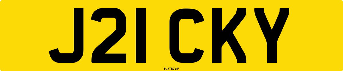J21 CKY Number Plate