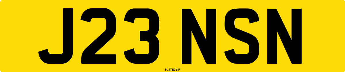 J23 NSN Number Plate