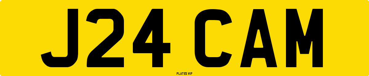 J24 CAM Number Plate