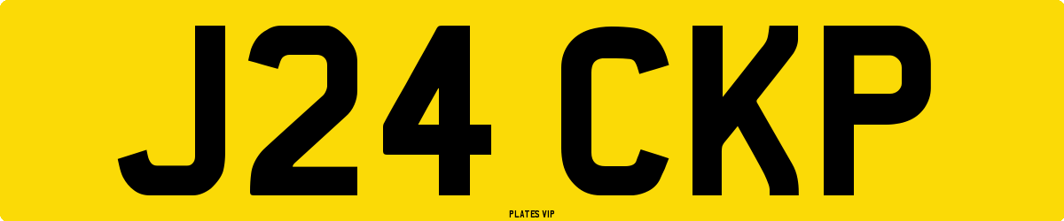 J24 CKP Number Plate