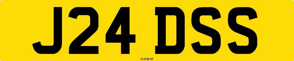 J24 DSS Number Plate