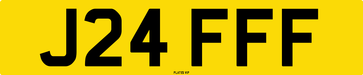 J24 FFF Number Plate
