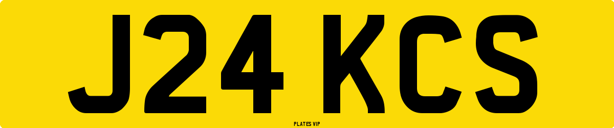 J24 KCS Number Plate
