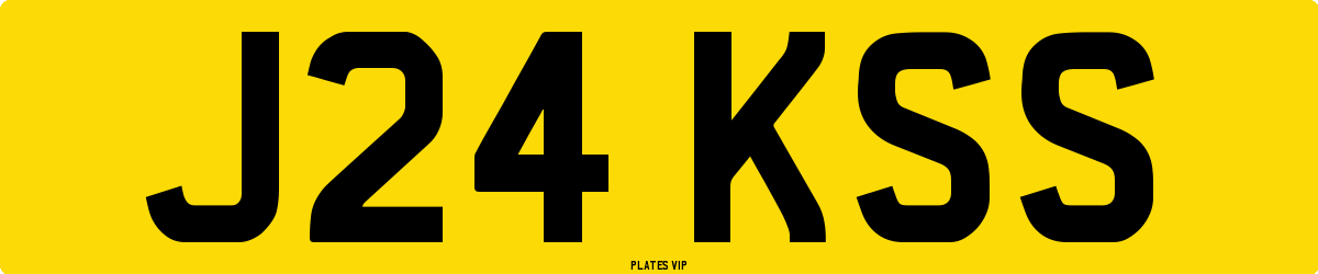 J24 KSS Number Plate