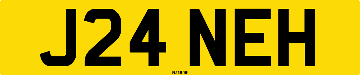 J24 NEH Number Plate