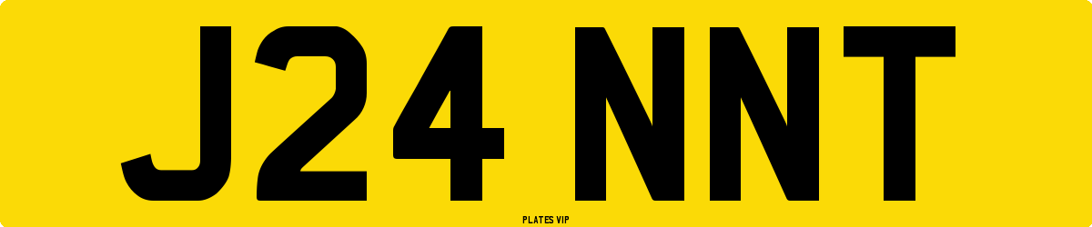 J24 NNT Number Plate