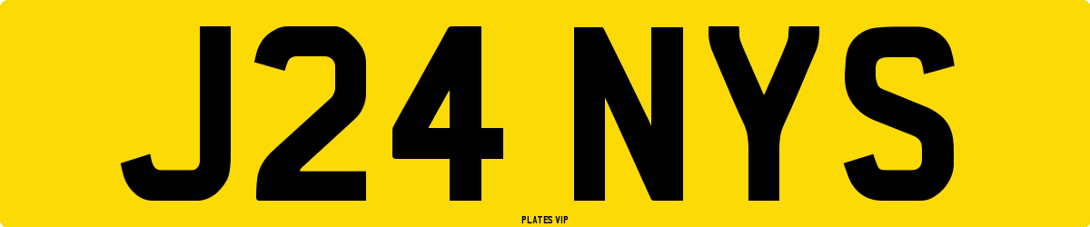 J24 NYS Number Plate