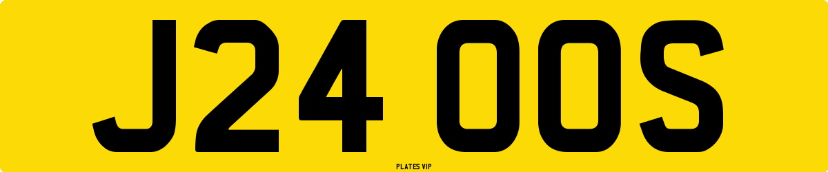 J24 OOS Number Plate