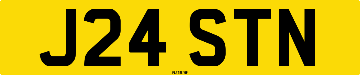 J24 STN Number Plate